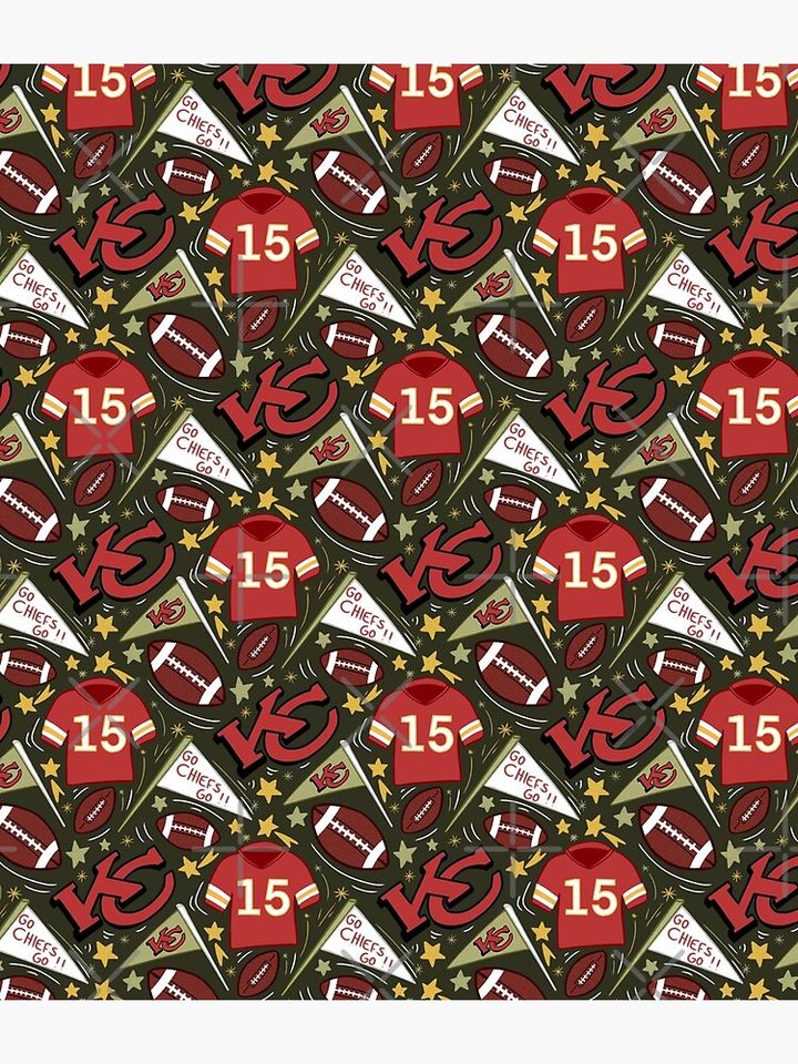 Patrick Mahomes chiefs pattern (khaki green)  Backpack