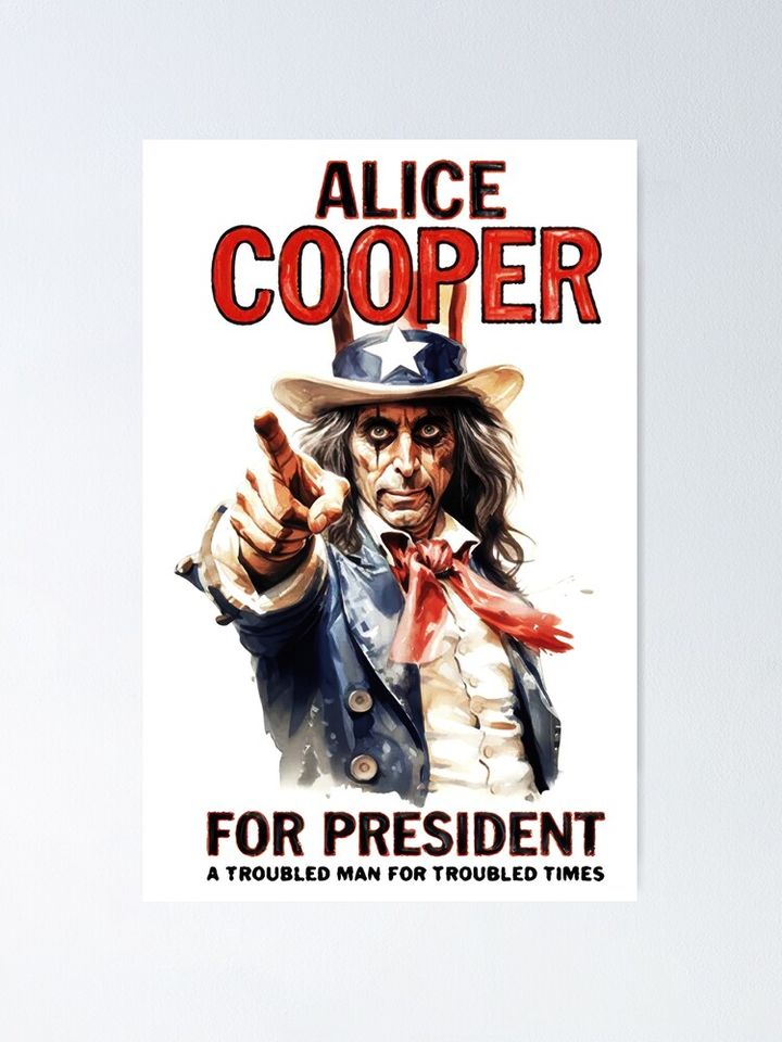Alice Cooper Poster – Classic Rock Wall Art