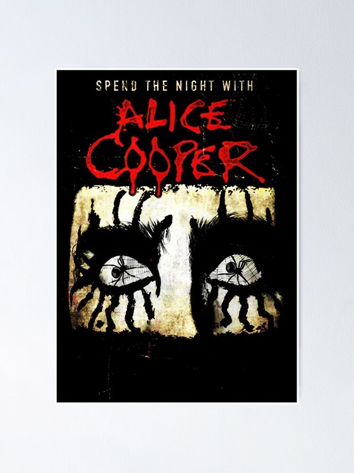 Alice Cooper Poster – Trendy Rock Wall Decoration