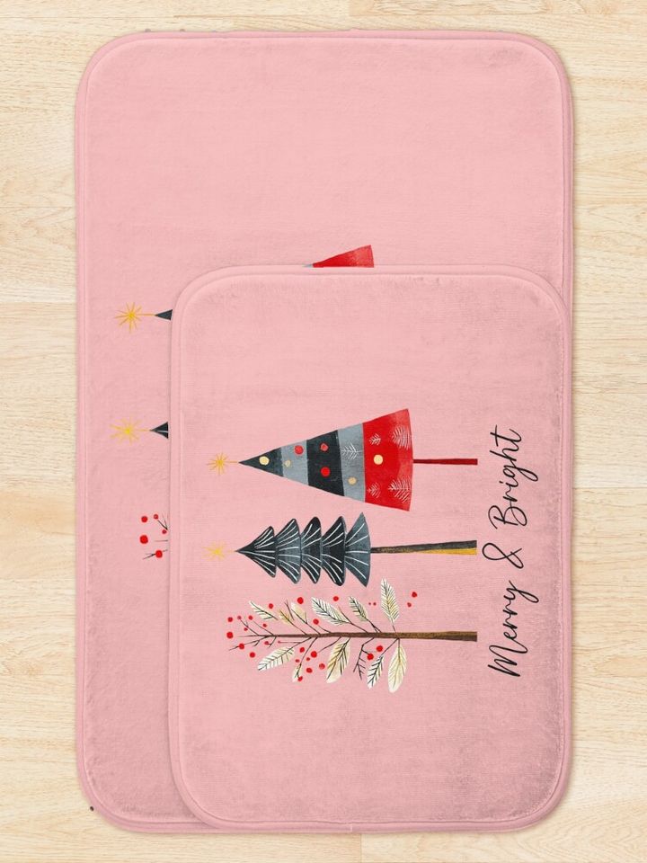 Merry And Bright Bath Mat
