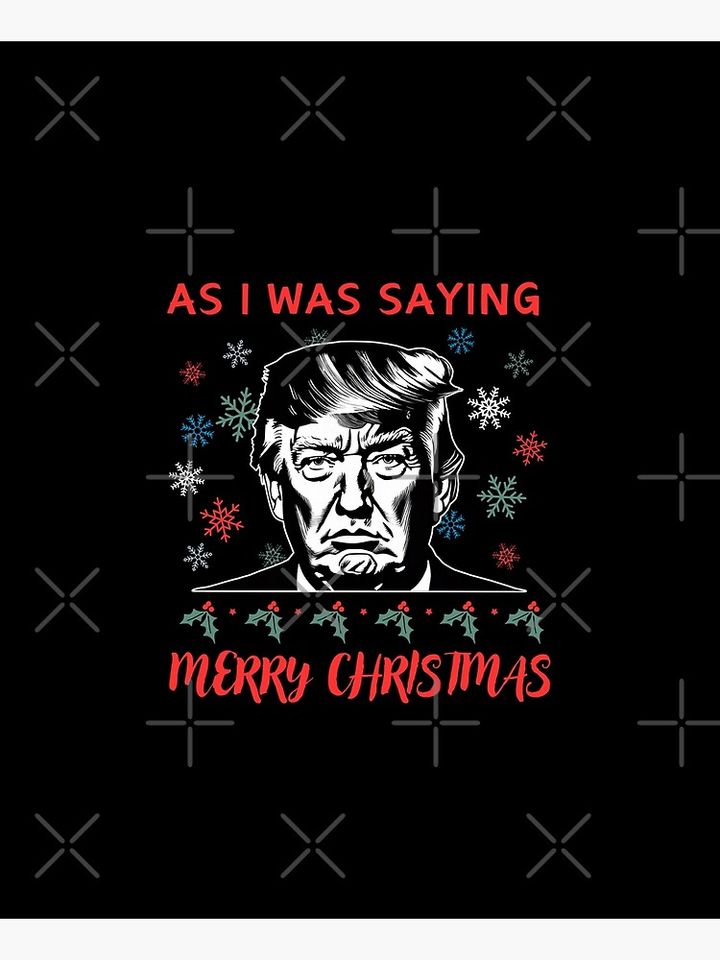 Donald Trump Funny As I Said Merry Christmas 45 Apron