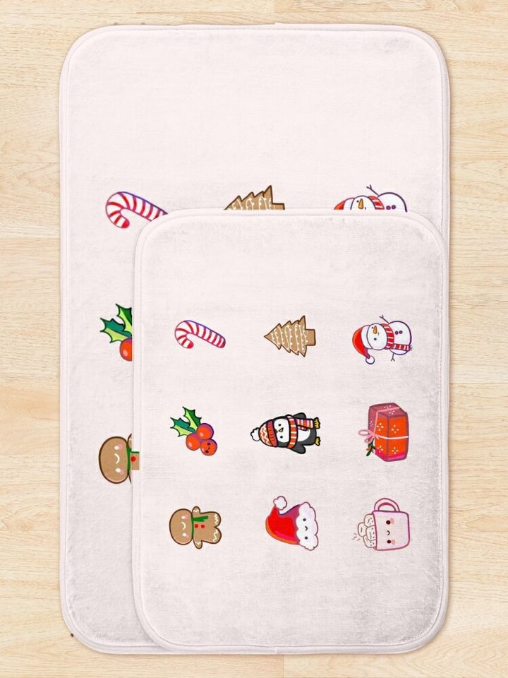 Cute Christmas spirit pack Bath Mat