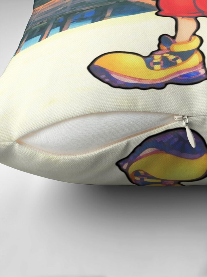 Sora Hand Painted Pillow