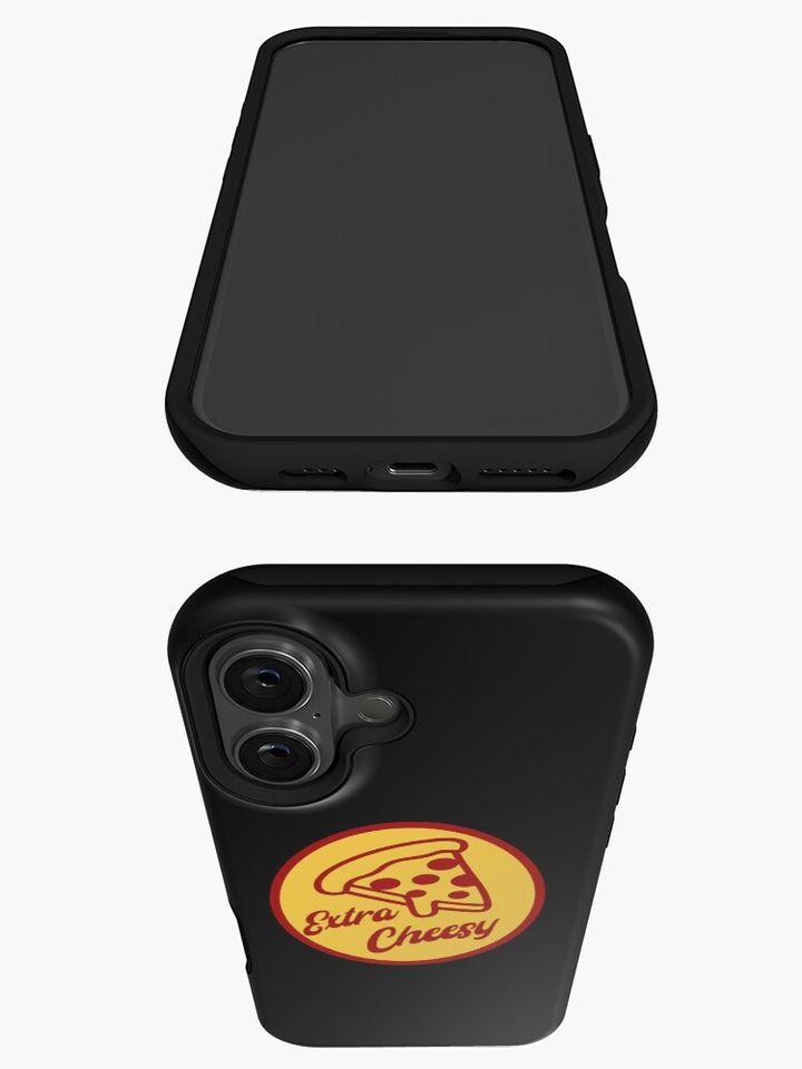 Funny Pizza Slice Extra Cheesy Graphic iPhone Case
