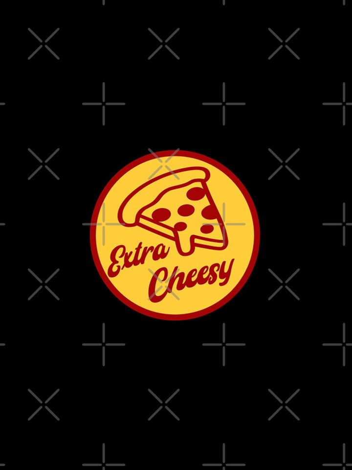 Funny Pizza Slice Extra Cheesy Graphic iPhone Case