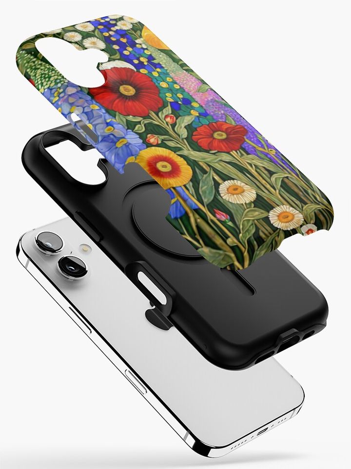 Gustav Klimt Flower Garden iPhone Case