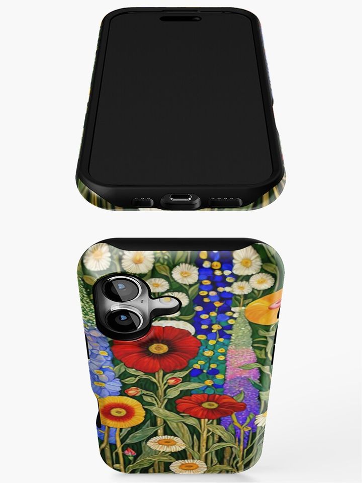 Gustav Klimt Flower Garden iPhone Case