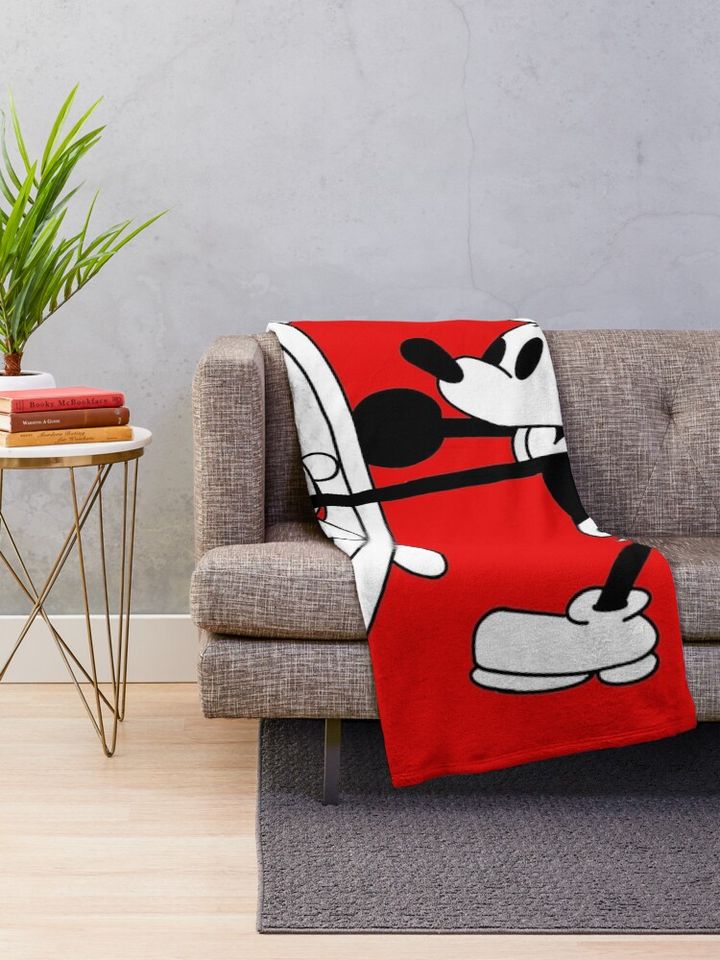 Steamboat Willie Throw Blanket