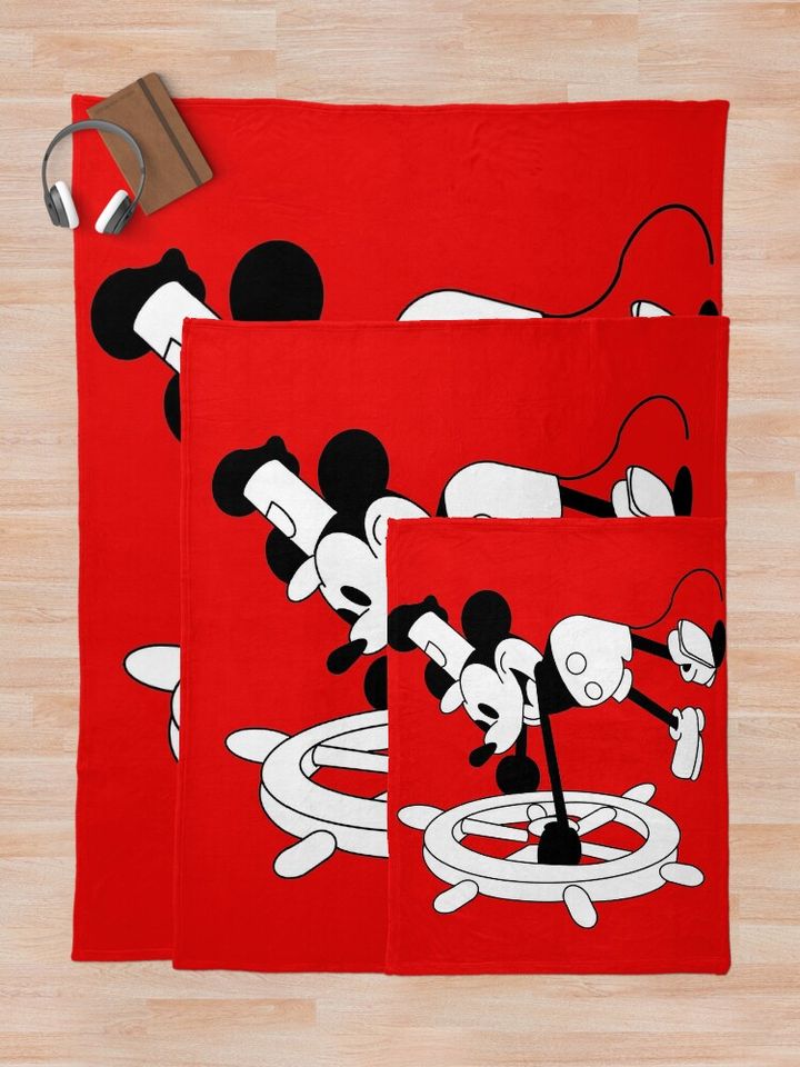 Steamboat Willie Throw Blanket