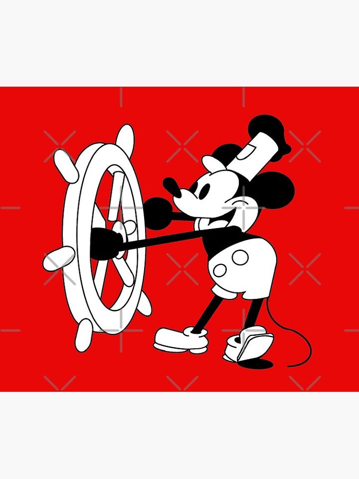 Steamboat Willie Throw Blanket
