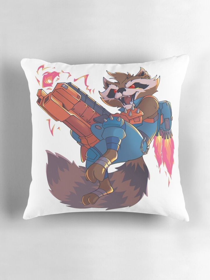 Marvel Rivals: Rocket Raccoon Pillow