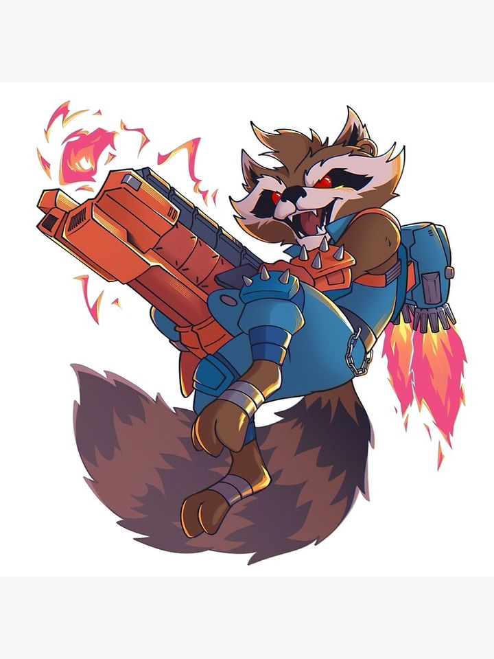 Marvel Rivals: Rocket Raccoon Pillow