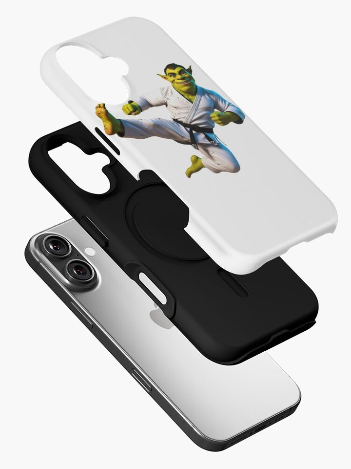 Ogre karate flying kick iPhone Case