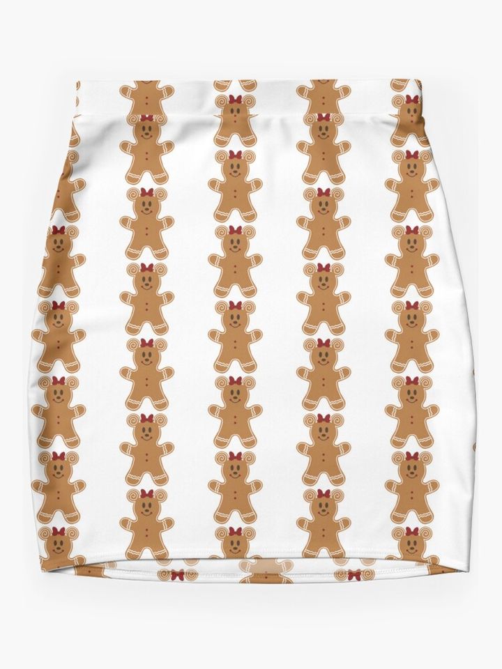 Disney Christmas Gingerbread Girl Mini Skirt