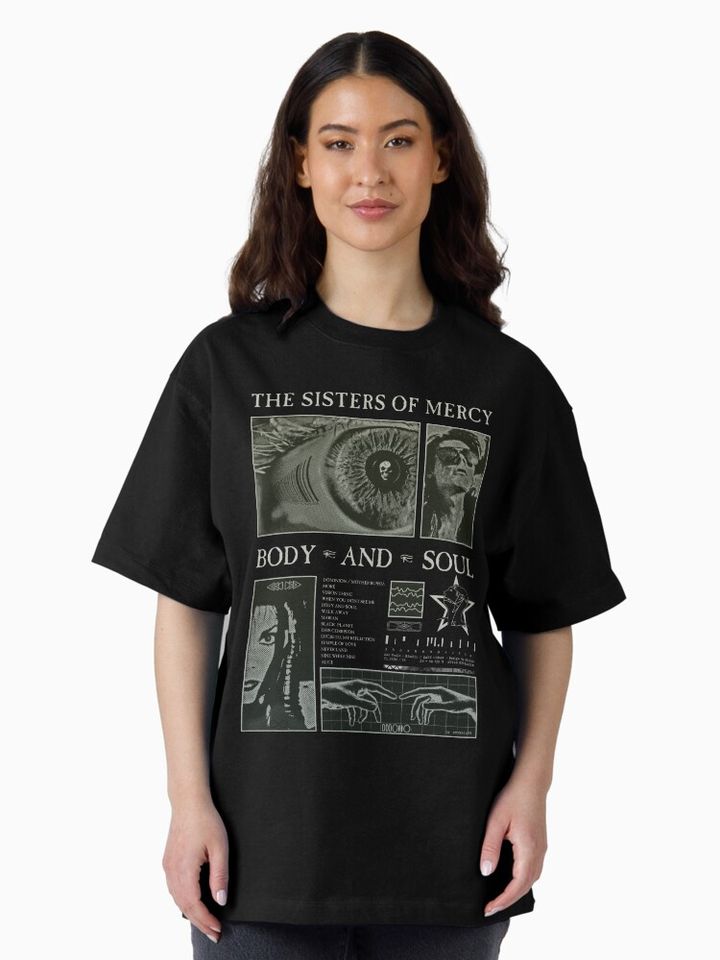 Sisters Of Mercy GOTHIC 80 BRUTALISM Oversized T-Shirt