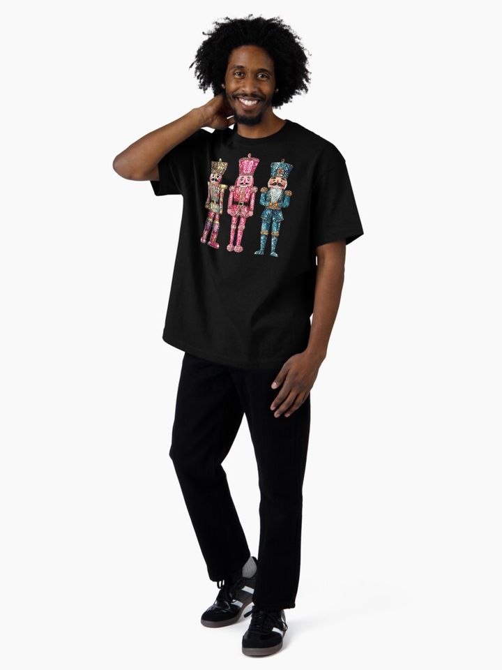Glitter Nutcrackers Oversized T-Shirt