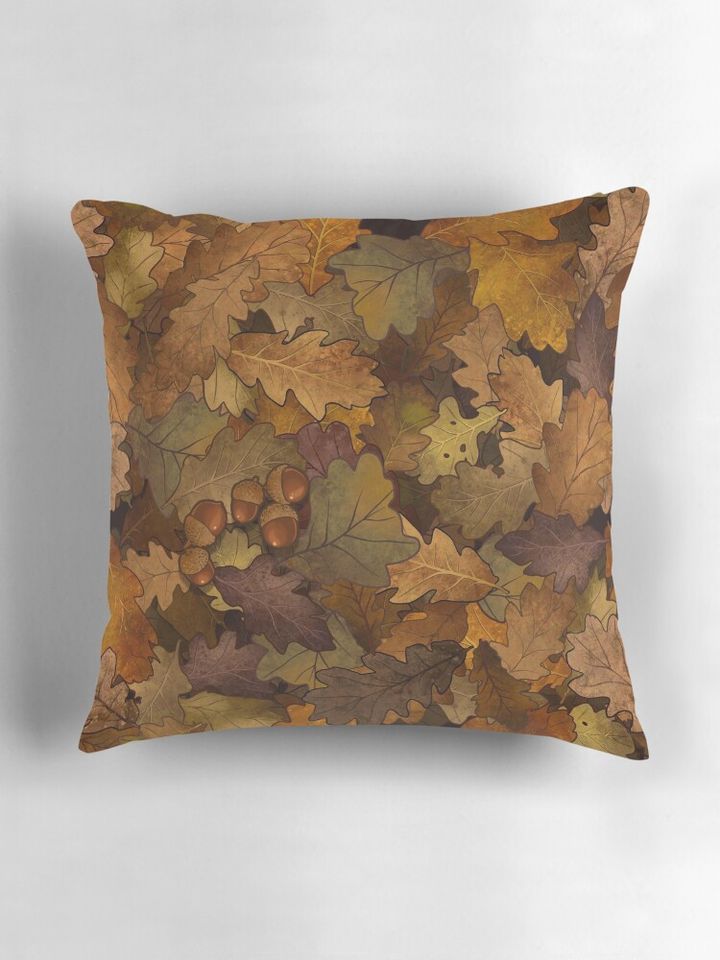 Oak leaves Pillow