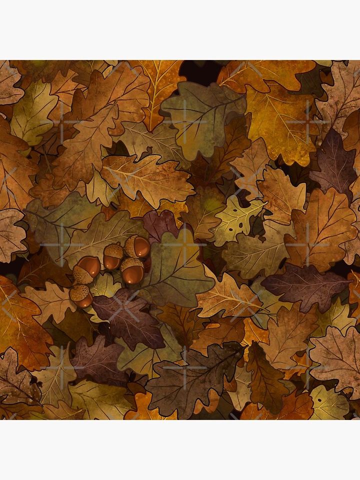 Oak leaves Pillow