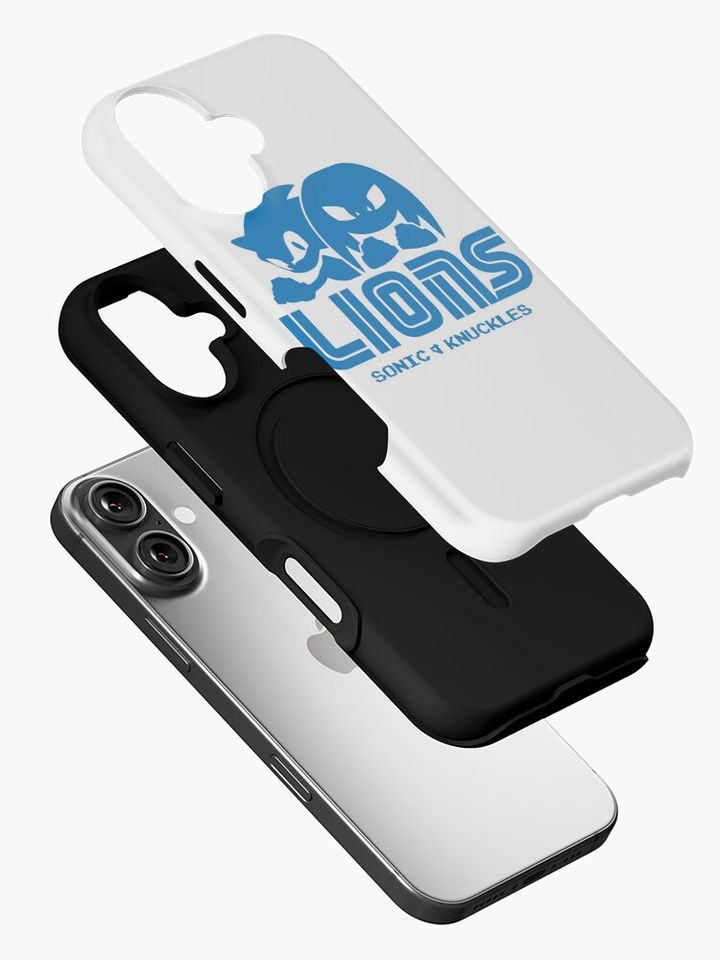 Lions Sonic & Knuckles Detroit Football iPhone Case