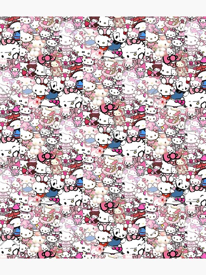 Hello Kitty graffiti punk art style Backpack