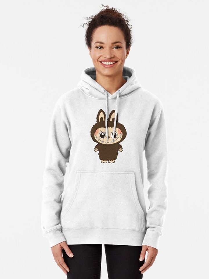 labubu whole body brown Pullover Hoodie