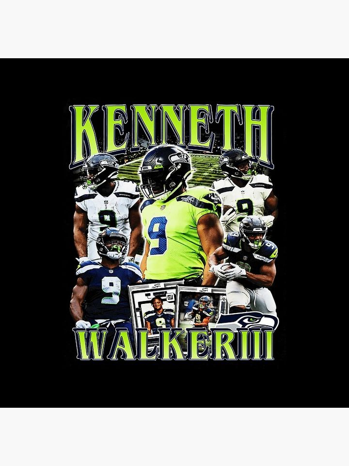 Kenneth Walker III Vintage Bootleg Poster