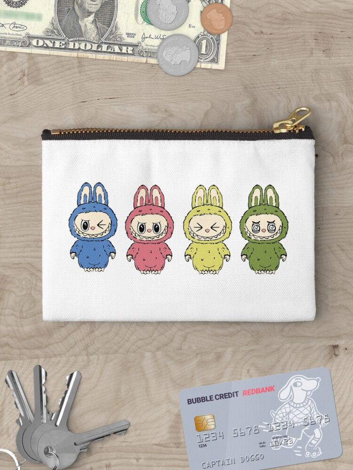 Labubu Zipper Pouch, Cute Bags Gift, Gift for Fan