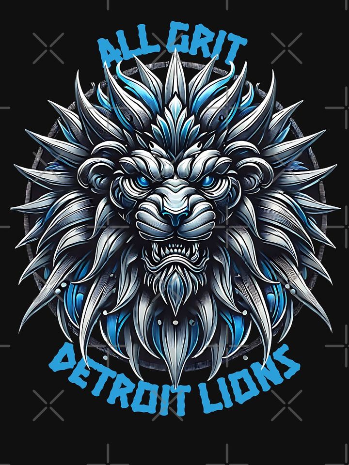 ALL GRIT DETROIT LIONS Pullover Sweatshirt