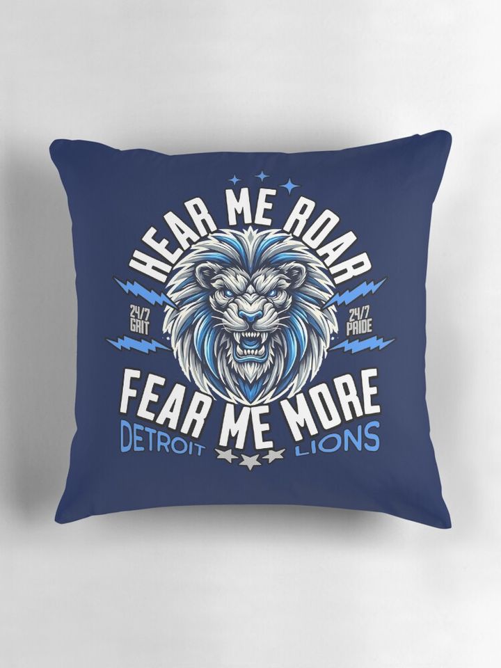 DETROIT LIONS - FEAR ME MORE Pillow