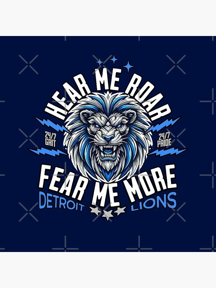 DETROIT LIONS - FEAR ME MORE Pillow