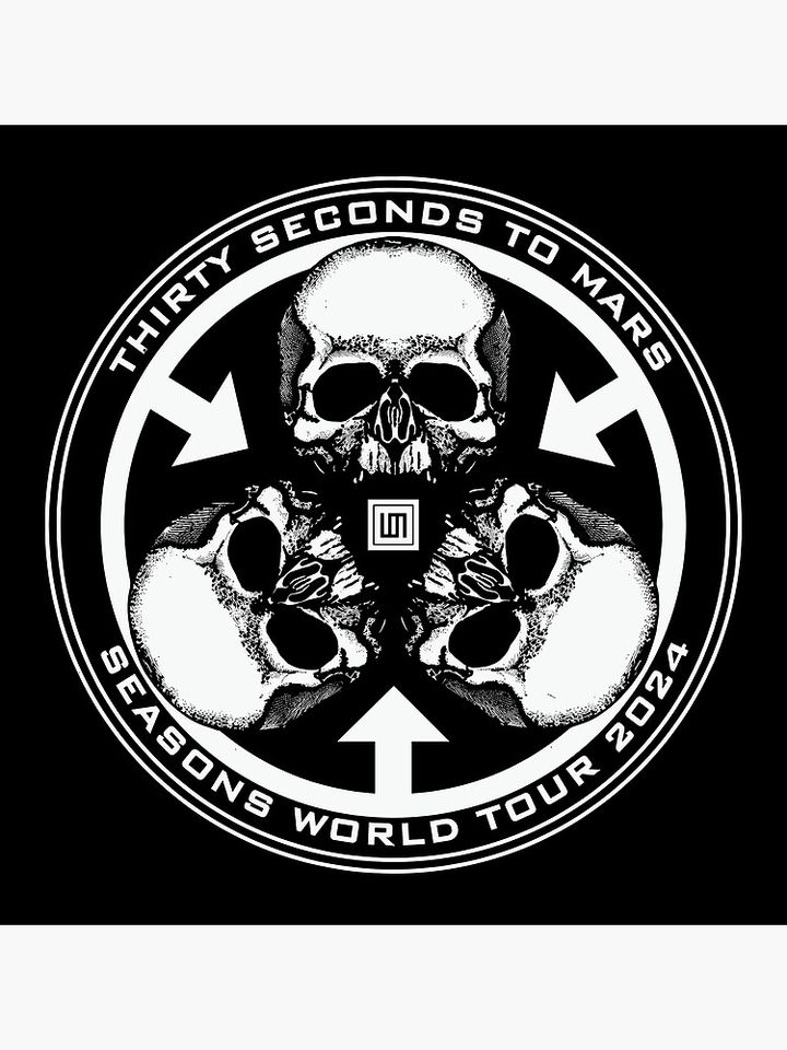 Seasons World Tour Mars Skull Poster