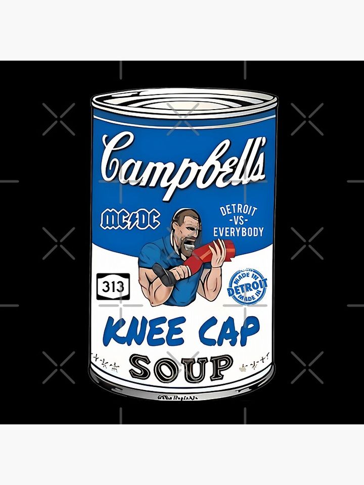 Campbell's Detroit Lions Kneecap Soup Meme Pillow