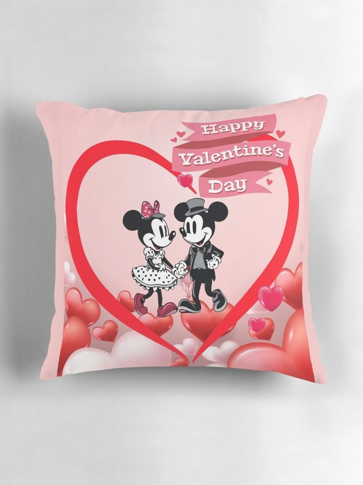 Valentine’s Steamboat Willie love  Pillow