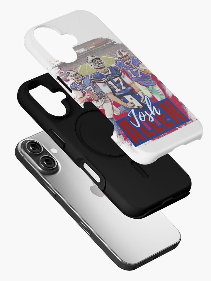 Josh Allen Fan Art iPhone Case, Gift For Fan