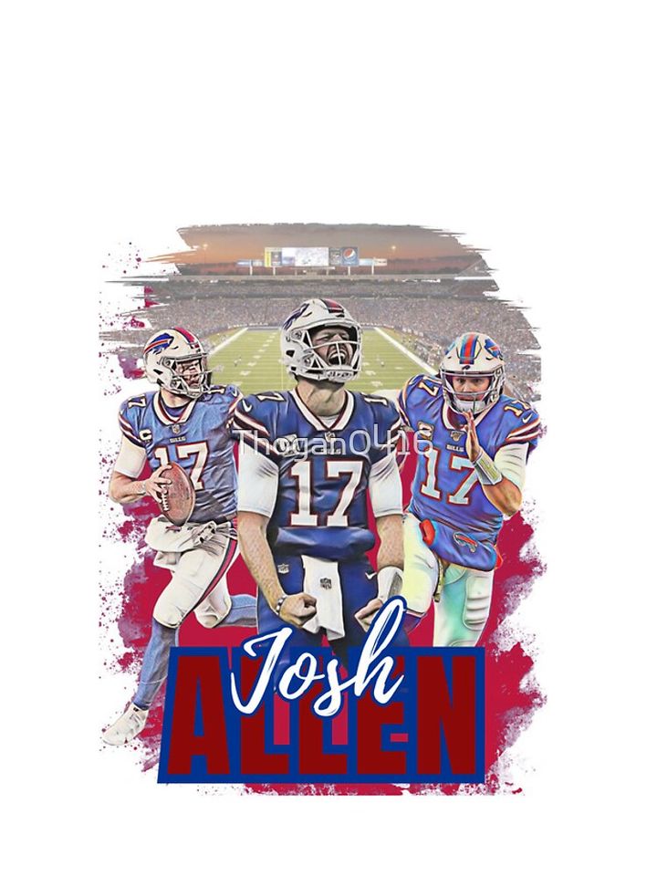 Josh Allen Fan Art iPhone Case, Gift For Fan