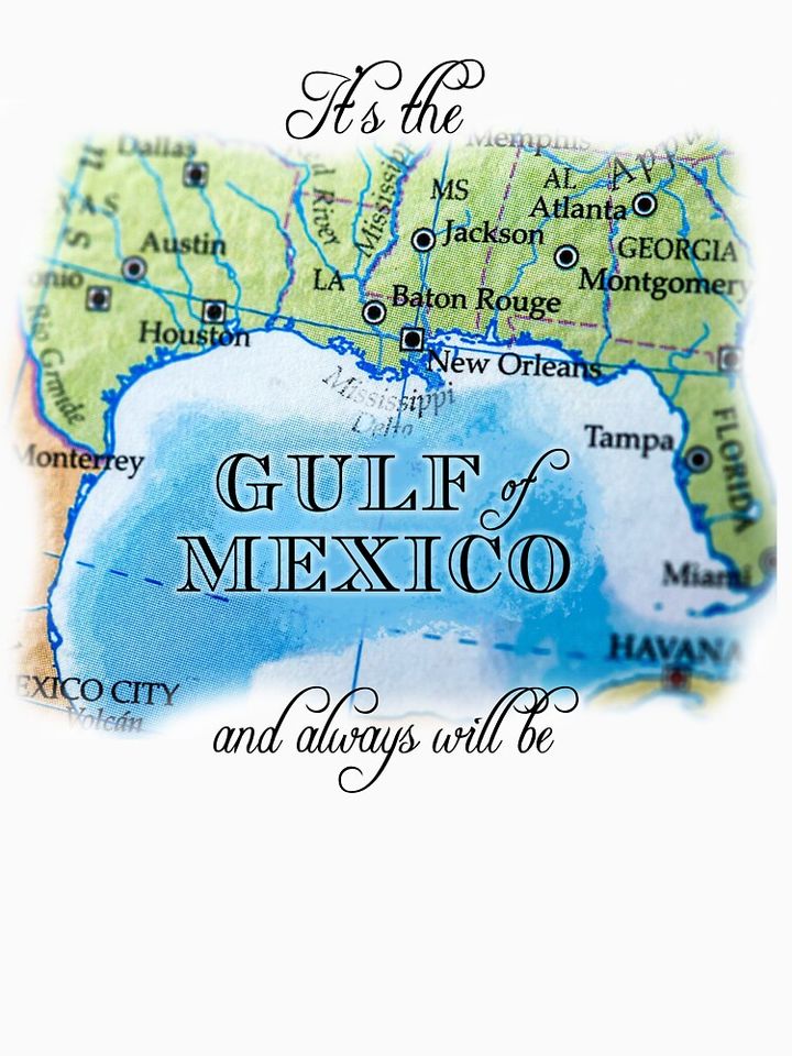 Gulf of Mexico map Classic T-Shirt