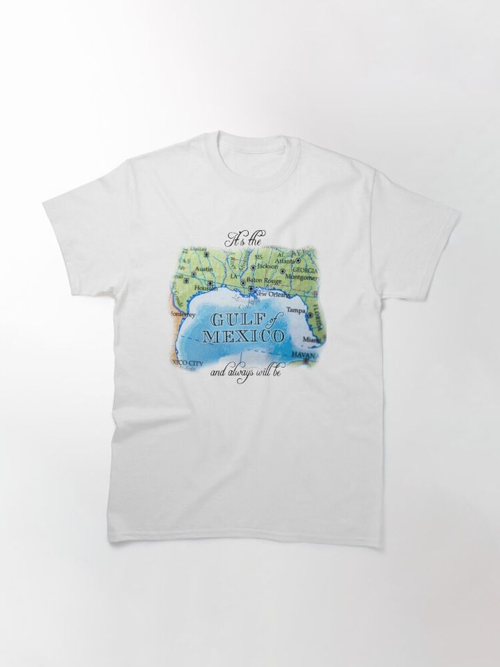 Gulf of Mexico map Classic T-Shirt