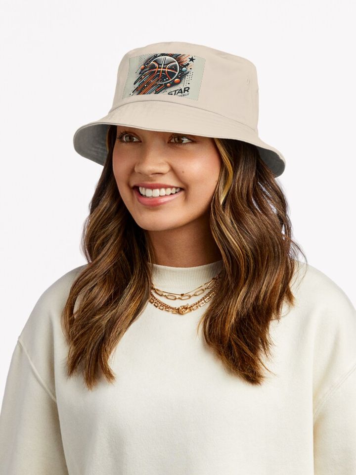 Ultimate Basketball & Highlights DOT'IT Bucket Hat