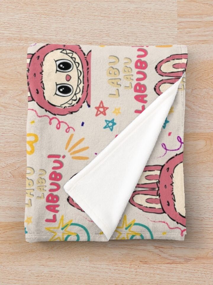 Labu-Labu-Labubu! Throw Blanket, Gift for Kids, Cute Gift