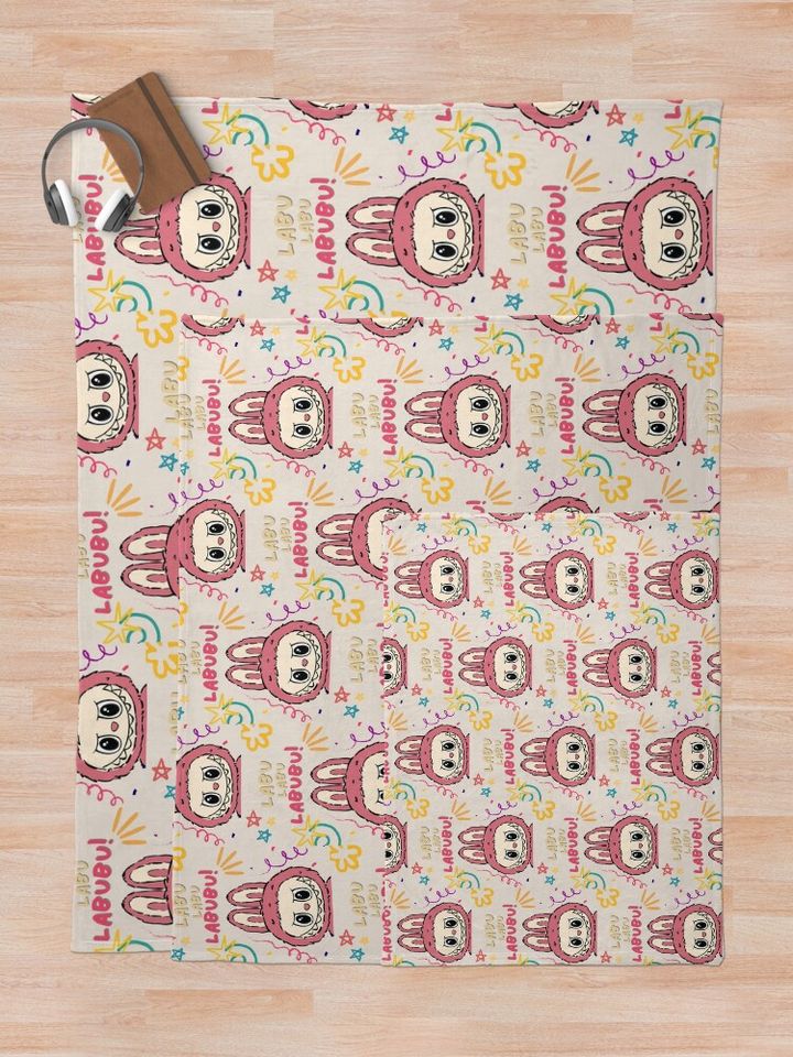 Labu-Labu-Labubu! Throw Blanket, Gift for Kids, Cute Gift
