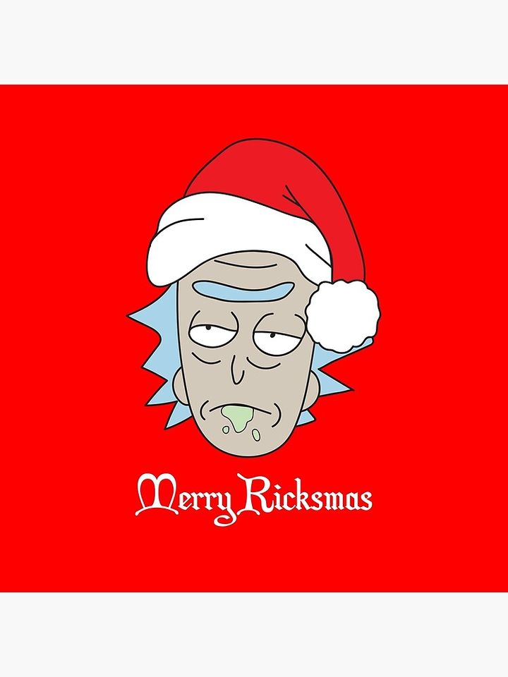 Merry Ricksmas Rick And Rickandmorty  Throw  Pillow