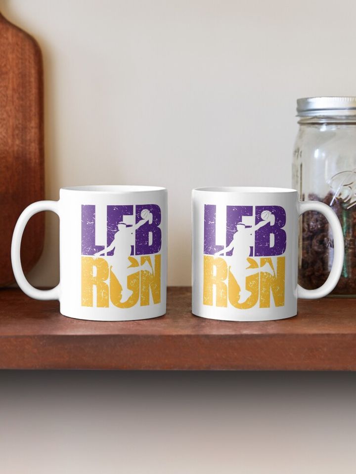 Lebron James Lakers Colors Dunking Mug
