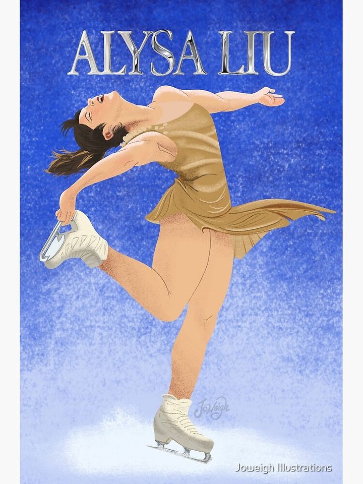 Liunatic Figure Skater Full Illustration Poster