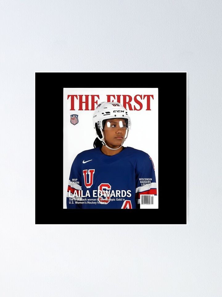 Laila Edwards Team USA Hockey Gold  Poster