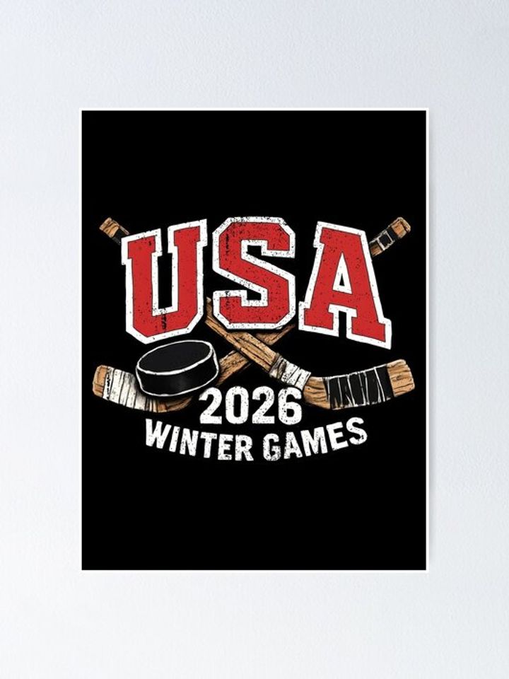 USA Hockey Poster