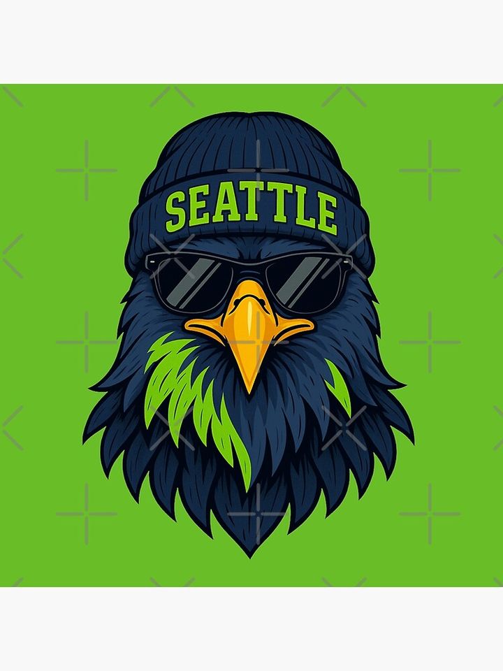 Seattle Seahawks Fan Art Vertical Poster