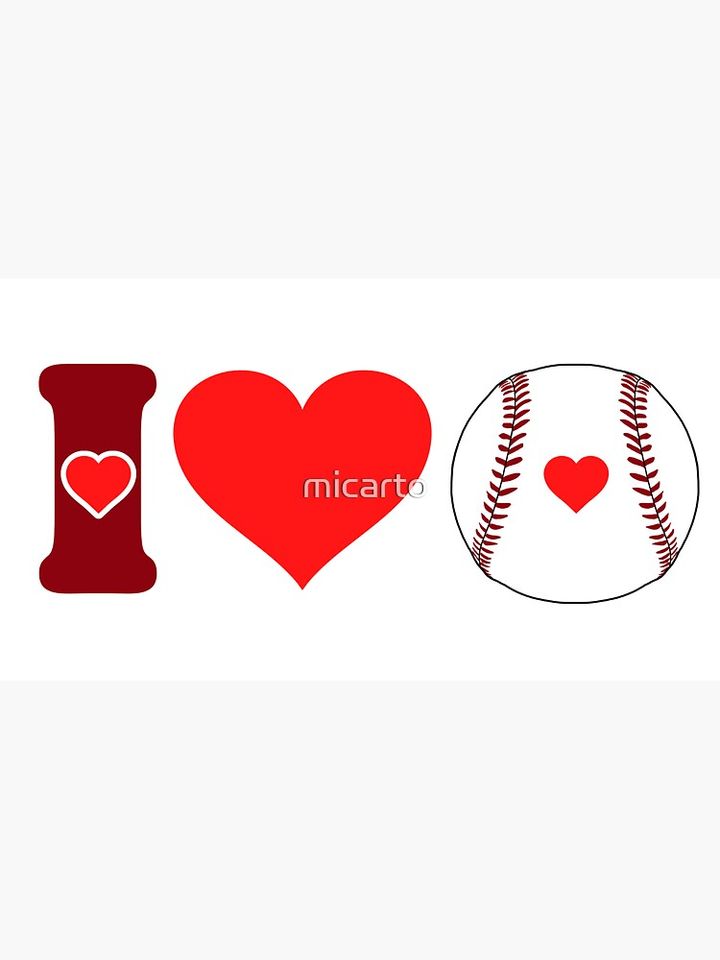 I love baseball ball heart Cap