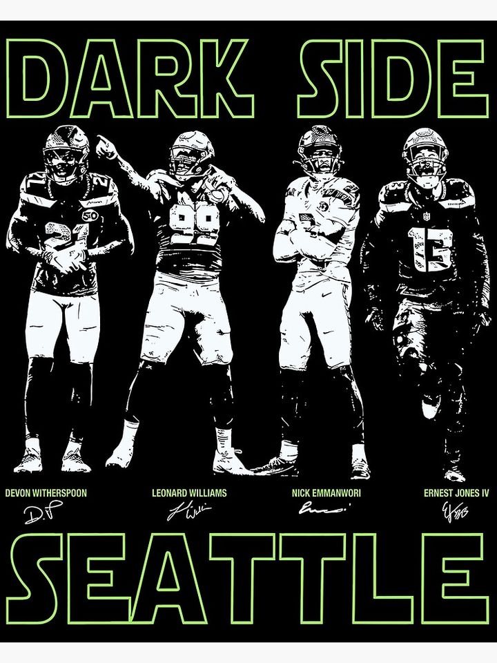 Dark Side 12 Football Poster