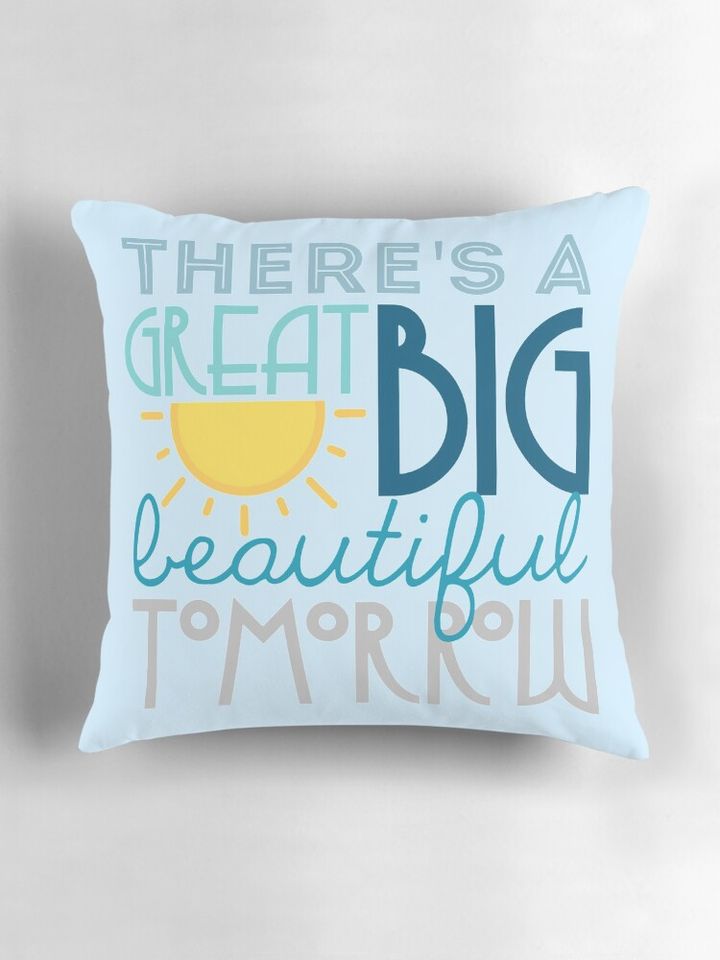 Shining At The End of Every Day Pillow