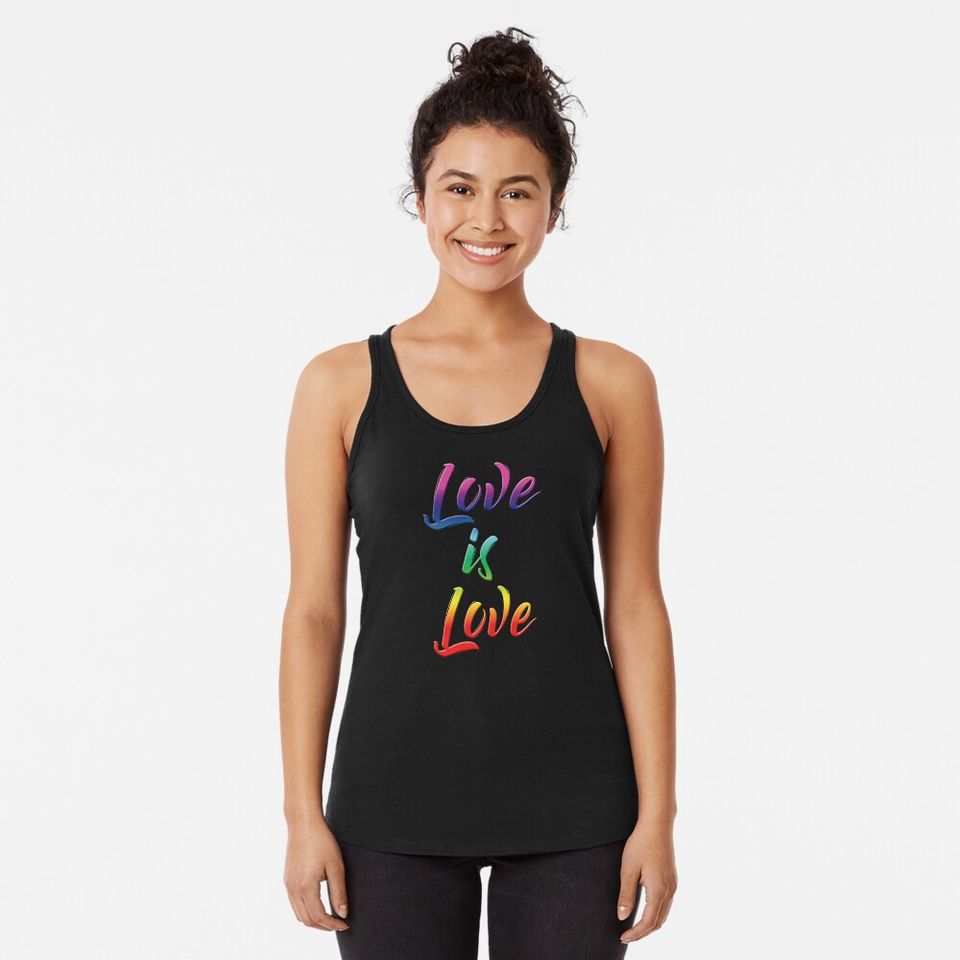 Love is Love LGBTQ+ Pride Racerback Tank Top